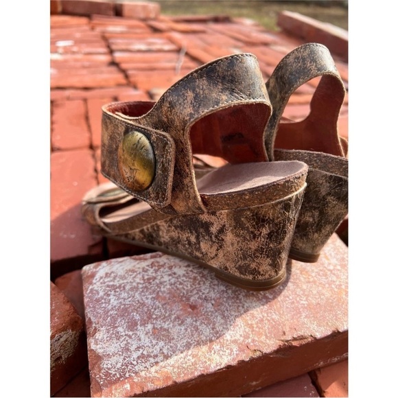 Taos Carousel marbled leather wedge size 8-8 1/2 - Picture 10 of 16